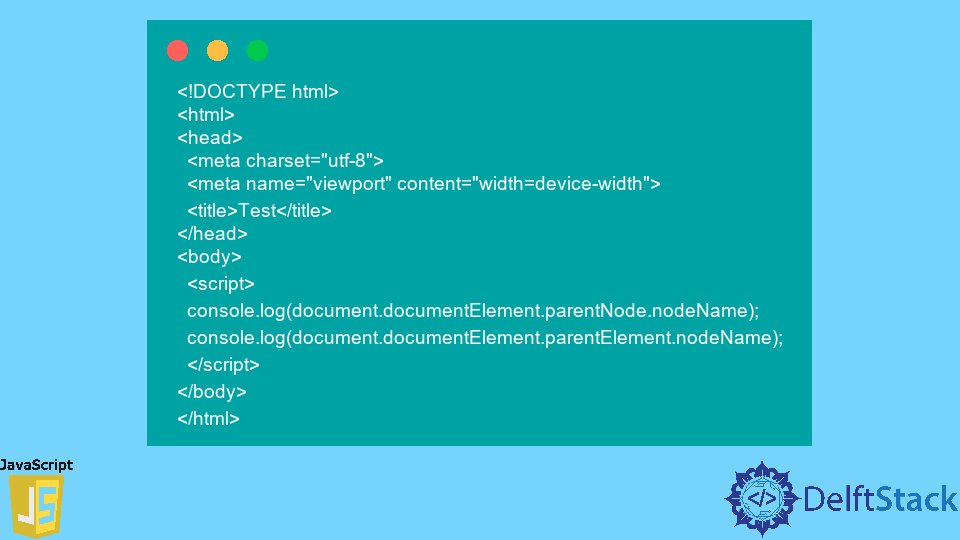 javascript get parent of html element